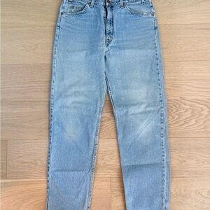 Vintage Levis Jeans Mens 36x34 Actual 34x33 Blue Relaxed Tapered 550 Orange Tab